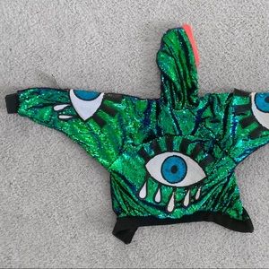 Sequined eye rave/ festival jacket